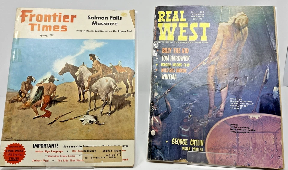 Real West Oct 1970:  A Man Called Horse cover & Frontier Times Spring 1961 - Image 1 of 3