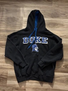 Duke Blue Devils NCAA E5 Stitched Black Hoodie Size M - Picture 1 of 8