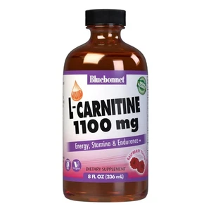 Bluebonnet Liquid L-Carnitine 1100 mg Raspberry 8 fl oz - Picture 1 of 2