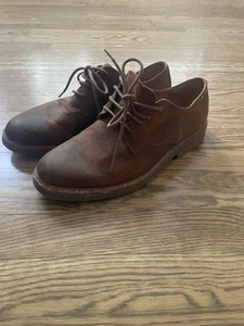 Men's 9D Polo Ralph Lauren Torrington Tan Brown Suede Bucks Oxfords Shoes - Picture 1 of 6