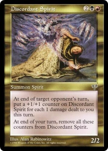 Discordant Spirit Mirage Light Play MTG Magic DNA GAMES - Image 1 of 1