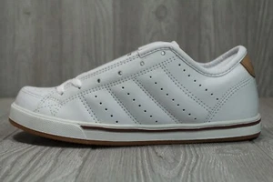 New Rare Vintage Adio Drayton White Leather Skate Shoes Mens Size 7.5 - Picture 1 of 6