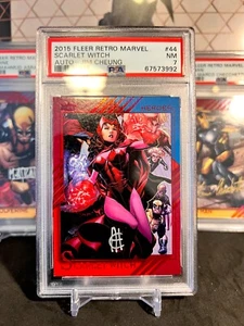 ⭐️ SCARLET WITCH 2015 MARVEL FLEER RETRO INSERT #44 PSA 7 NM AUTO 🔥 AUTOGRAPH - Picture 1 of 2