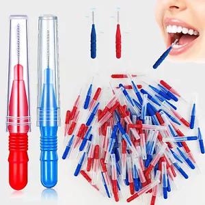 50/100 PIEZAS Cepillo Interdental Plástico Dental Palos Higiiene Oral - Imagen 1 de 34