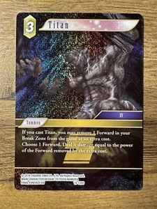 Final Fantasy TCG Opus 18 Resurgence of Power Titan 18-136S Foil Starter FF15 XV - Picture 1 of 2