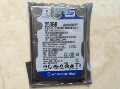 250GB IDE PATA 2.5" 5400 RPM 8M 2500BEVE Internal Hard Drive for Laptop Computer - Image 1 of 3