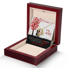 To My Wife / Valentine's Day Gift  / Forever Love Necklace / With Mahogany Box