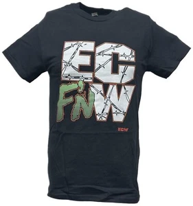 ECW EC F'N W Razorwire Mens Black T-shirt - Picture 1 of 4