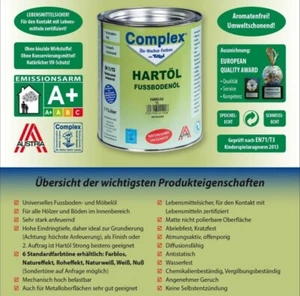 22 €/L Complex - Hartöl - Fußbödenöl - Holzöl leinölfrei 25 Liter - Bild 1 von 1