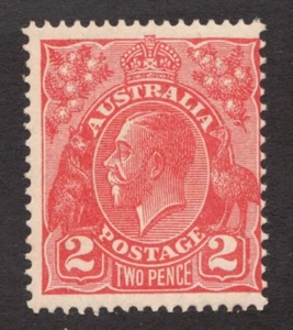 1931 Australia Sc# 116 - Two Pence - KGV, Kangaroo & Emu - MNH - Picture 1 of 1