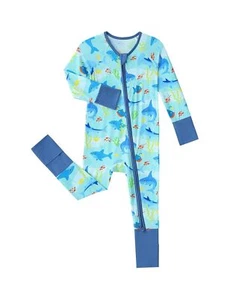 Viscose from Bamboo Pajamas Baby Footless Romper - Baby Infant Boys Girls One... - Picture 1 of 5
