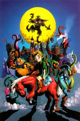 The Legend of Zelda Majora's Mask 3DS N64 Premium POSTER MADE IN USA - ZELM02