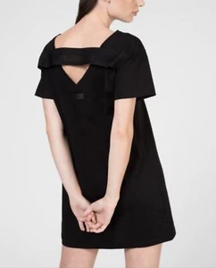 Diesel t shirt dress size S black open back a line d-yly abito 100% authentic - Picture 1 of 21