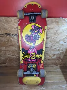 Vintage Skate Zombie Skateboard Deck 1980s Valterra Concave - Wide Board - Picture 1 of 7