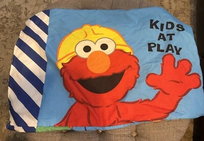 Fronha dupla face Elmo & Cookie Monster crianças brincando diversão à frente A4 - Imagem 1 de 2