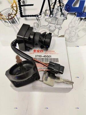 Interruptor de llave de encendido Suzuki OEM 06-09 LTR450, 09-14 LT-Z400 LTZ400 37110-45G01 Foto 1 de 3