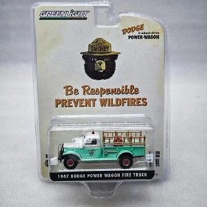 Greenlight 1:64 1947 Dodge Power Wagon Fire Truck Collectible Car Model Toy Gift - Picture 1 of 2