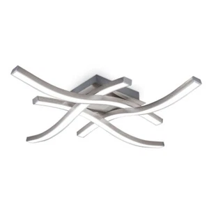 Plafonnier LED design moderne 17W éclairage plafond salon aluminium 230V 4000K  - Photo 1/6