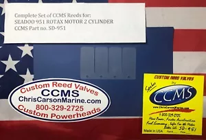 CCMS COMPOSITE REED VALVES SEADOO 951 ROTAX MOTOR 2 CYLINDER JET SKI PN.SD-951 - Picture 1 of 1
