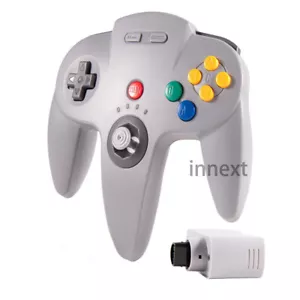 2.4G Wireless For Nintendo 64 Controller Game Gamepad Rechargeable Joystick US - Picture 1 of 10