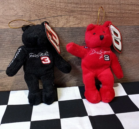 Vintage 2001 Dale Earnhardt Sr & Jr 23 Karat Gold’n Bears Set, New With Tags MNT Cover