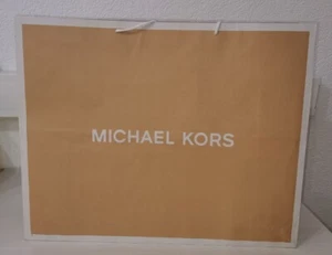 Michael Kors Tüte Papiertasche Trage Tasche Sammlung Geschenk Groß braun - Bild 1 von 6