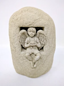 Carruth Studio Angel Boy Stone Sculpture Indoor/Outdoor 2000 - Picture 1 of 9