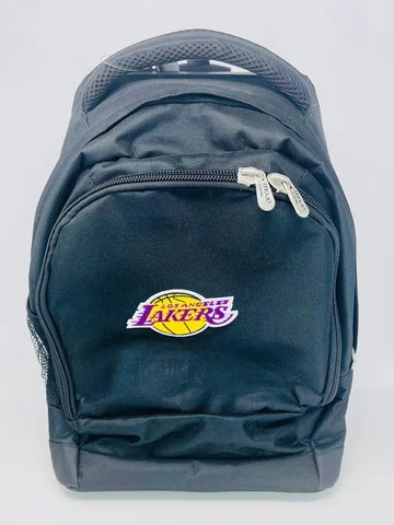 Los Angeles Lakers Black 19'' Premium Wheeled Black Backpack Embroidered Logo Cover
