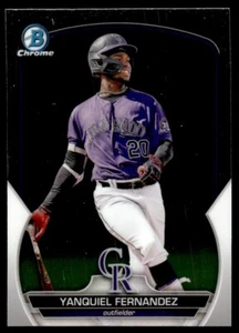 2023 Bowman Chrome Prospects Yanquiel Fernandez Colorado Rockies #BCP-30 - Picture 1 of 2
