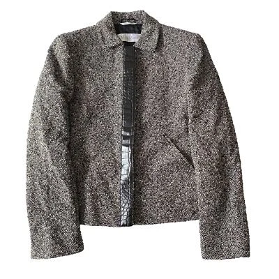 Suéter Cárdigan Blazer Chaqueta MaxMara Mezcla de Lana Mármol Botón Talla 6 Foto 1 de 4