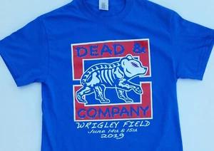 Dead and Company 2019 Wrigley Field Concert T Shirt Grateful Dead Chicago Cubs - Picture 1 of 6