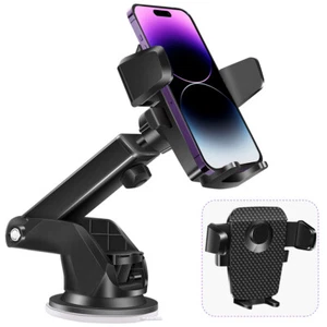 Car Phone Holder Mount Dashboard Windshield Stand iPhone Samsung Andriod&Truck - Picture 1 of 12