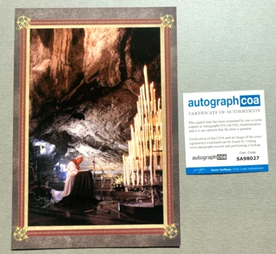 PAPST JOHANNES PAUL II. (†2005) signed Fotokarte 20x30 Autogramm+COA ACOA+Siegel - Bild 1 von 4