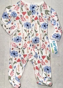 CARTERS Child of Mine sleeper white/floral print size PREEMIE - Picture 1 of 1