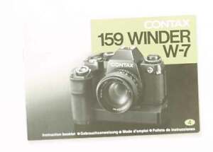 CONTAX WINDER W-7 (159) INSTRUCTION BOOK/108047
