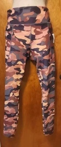 Old Navy High Rise Powersoft Leggings Size 14/16 New With Tags Pink Camouflage - Picture 1 of 6