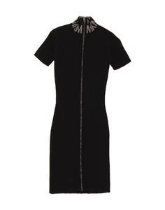 MICHAEL KORS Womens Graphic Bodycon Dress UK 2 2XS Black CX11 - Picture 1 of 3