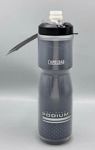 CamelBak Insulated Podium Bike Water Bottle 24oz, Black/Grey - Picture 1 of 7