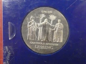 DDR, 20 Mark, Gotthold Ephraim Lessing, 1979, Silber, original - Bild 1 von 2