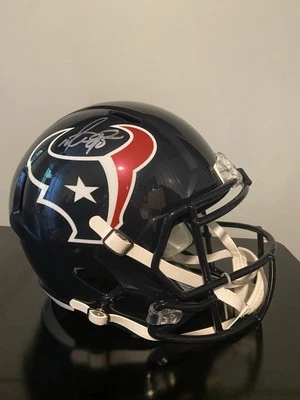 Casco firmado por Mario Williams de los Houston Texans tamaño completo - certificado de autenticidad Radtke Foto 1 de 4