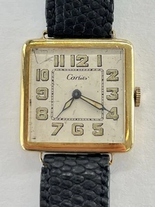 Vintage Cartier 18k Gold Haas 17j Movement 26mm Manual Wind Watch #1882 RARE! - Picture 1 of 20