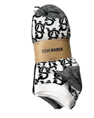 Steve Madden Paquete de 10 Calcetines Zapatos Talla 5 - 10 Multicolor Totalmente Nuevos Foto 1 de 4