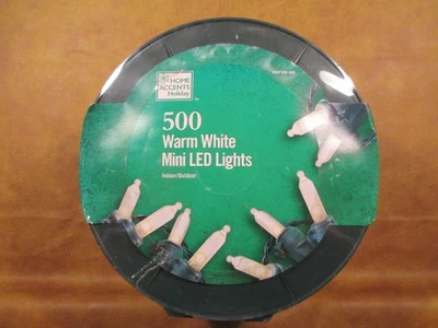 "500" NEW WARM WHITE LED MINI CHRISTMAS LIGHTS - Image 1 of 4