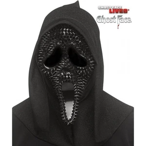 Adult Fun World Easter Scream Ghost Face Lives Spiked Costume Mask Black Hood - Picture 1 of 1