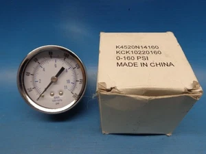 (1) K4520N14160 / KCK10220160 WILKERSON PNEUMATIC 0-160 psi 11 bar 2" GAUGE NEW - Picture 1 of 4