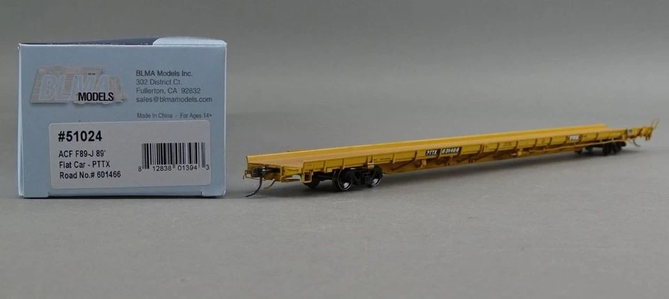 BLMA Models 51024 HO PTTX F89-J FlatCar #601466 NIB - Image 1 of 1