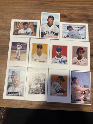 1989 Bowman Reprint inserts set of 11. Willie Mays, Mickey Mantle, Ted Williams - Image 1 of 4