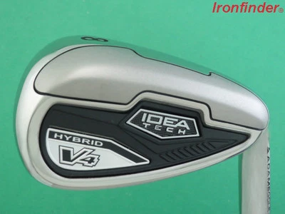Adams Idea Tech V4 Hybrid HP Chrome Single 8 Iron Steel Regular Shaft Mens Right - Image 1 of 4