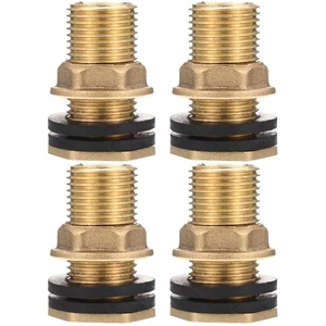 2 PZ Raccordo Connettore Serbatoio Raccordi Tubo Acqua Ottone Adattatore Idraulico - Foto 1 di 12