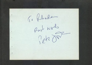 Peter Fonda - Página de libro de autógrafos firmados - Easy Rider - Imagen 1 de 1